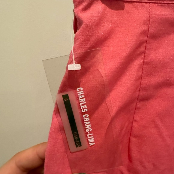 Charles Chang Lima pink skirt with pleats - Picture 5 of 5